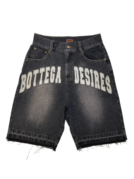 BOTTEGA DESIRES DENIM SHORTS (BLACK)