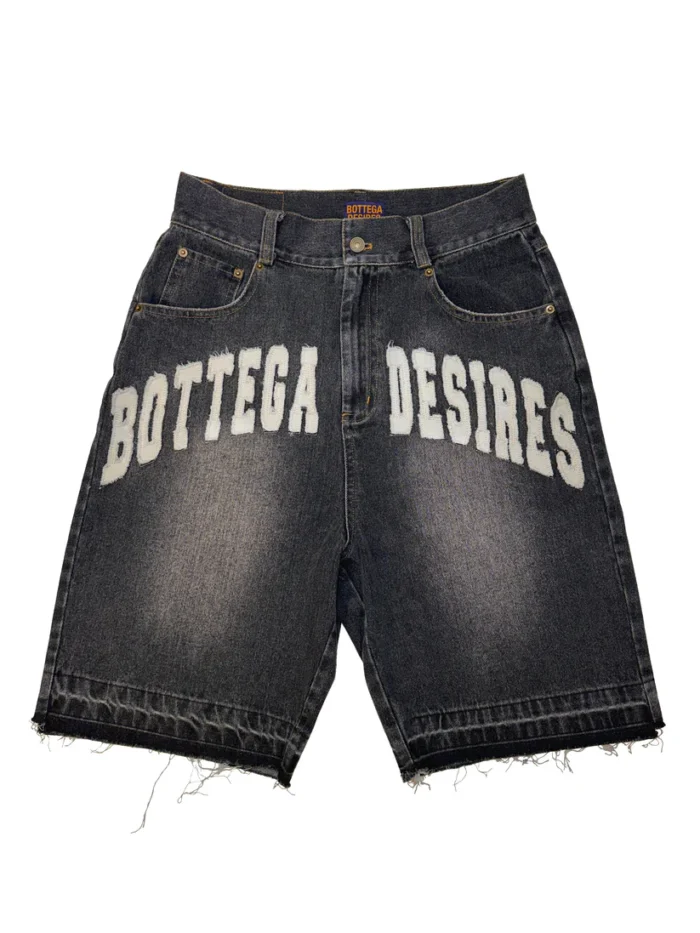 BOTTEGA DESIRES DENIM SHORTS (BLACK)